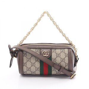 グッチ オフィディア GGスプリーム ミニ ブランドオフ GUCCI PVCコーティングキャンバス ショルダーバッグ GGス