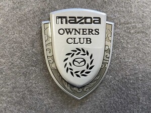 ★マツダ MAZDA★22★ 金属ステッカー エンブレム 3D ドレスアップ メタルカーエンブレム デカール 装飾 1枚 シルバー