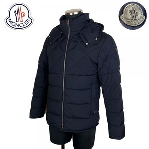 ★美品★ MONCLER CECAUD モンクレール サソー ダイヤキルトステッチ ダークネイビー 0 Sサイズ ルーマニア製 クリーニング済み 定価36万円