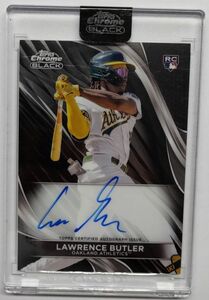 Lawrence Butler 2024 Topps Chrome Black Auto 直筆サイン RC