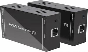 HDMI エクステンダー HD202P 50Mまで イーサネット 延長 Yukidoke HDMI LAN 変換 延長器 EDID機能付き 単電源 Extender CAT6 CAT7 対応