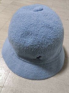 サイズ:L 美品　KANGOL BERMUDA CASUAL BUCKET HAT(0397BC)カンゴール/バケットハット　水色