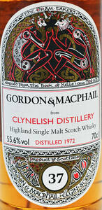 ★伝説のヴィンテージ　クライヌリッシュ1972-2010　G&Mケルティックラベル（ゴードン＆マクファイル）Clynelish37yo　CASK14299 for JIS