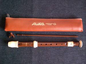 21　AULOS　Soprano Recorder　ソプラノリコーダー　702B　eco