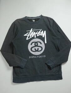 X885/Stussy/ステューシー/USA製/コラボ/SOPH./ソフ/SOPHNET/ソフネット/裏起毛/スウェット/トレーナー/トップス/メンズ/XL/大きいサイズ/