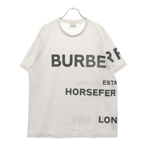 BURBERRY バーバリー ホースフェリープリント半袖カットソー 半袖Tシャツ ホワイト 8040691