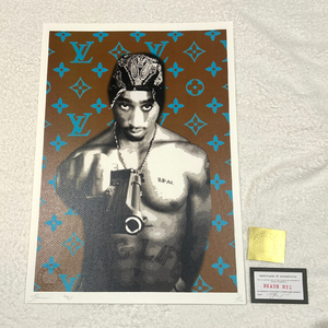 世界限定100枚 DEATH NYC 2PAC Tupac ヴィトン LOUISVUITTON ヒップホップ HIPHOP ポップアート アートポスター 現代アート KAWS Banksy