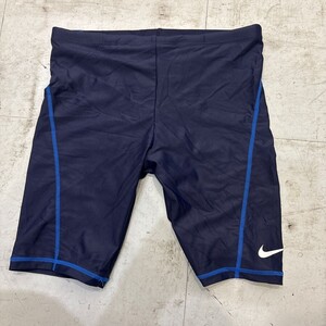 WK304 NIKE ナイキ　競泳　水着　スイムウェア　サポーター　ジュニア150 ネイビー　クリーニング済