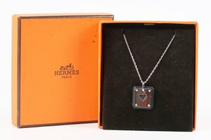 【美品】HERMES エルメス エースオブハート ネックレス 925 シルバー ブランド アクセサリー【RP20】