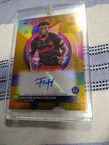 2023-24 Topps finest AMANKWAH FORSON RC GOLD AUTO 直筆サイン 39/50 50枚限定