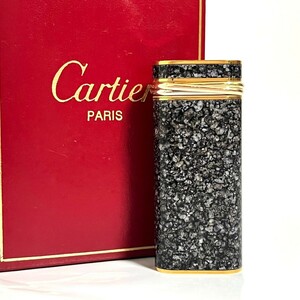 １円スタート 極美品 激レア Cartier カルティエ ライター ガスライター トリニティ 喫煙具 ゴールド