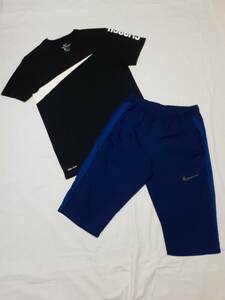 NIKE ナイキ Tシャツ 841632 ブラック 美品 ハーフパンツ CJ7673 ネイビー 美品 上下セット size M