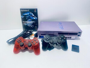 希少品 動作品 PS2 本体 SCPH-50000SAさくらPlayStation2 SONY ソニーコントローラ SAKURA ゲームソフト+メモリカード セット(Z-15)