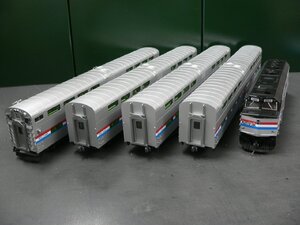 *もけいや松原* カトー　Ａｍｔｒａｋ　Ｆ４０ＰＨ＆バイレベル客車３両＆制御車セット　室内灯＆ＤＣＣサウンドデコーダー付