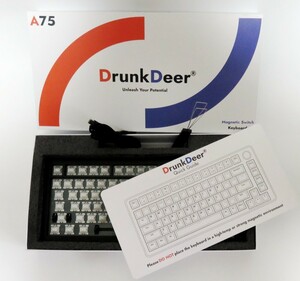 【1円スタート】DrunkDeerA75 ラピッドトリガー メカニカルキーボード 82キー 1円 TER01_1712