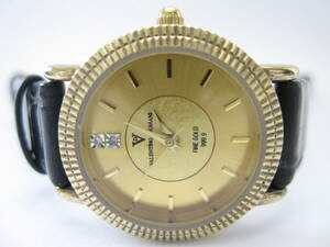 【YT-B40-60】VALENTINO DOMANI/バレンチノ ドマーニ FINE GOLD 999.9 VD-1023 宝飾系時計 3針QZ レディース 稼働品