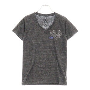 CHROME HEARTS クロムハーツ CH Plus Cross Circle Logo Back Print Tee クロスサークルロゴTシャツ 半袖カットソー グレー