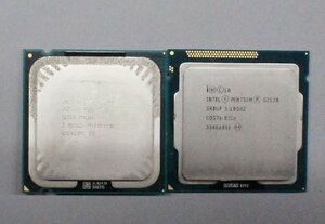 【ジャンク扱い】クリックポスト発送 2個 Intel CPU PENTIUM G2120/E6600 FCLGA1155/LGA775 PCパーツ インテル デスク用 R080501