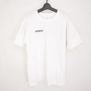 WTAPS ダブルタップス SCREEN TEE メンズ 半袖カットソー オーバーサイズ バック ロゴプリント スクリーン Tシャツ 白WHITE X03