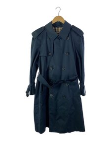 Aquascutum◆トレンチコート/-/コットン/NVY/無地