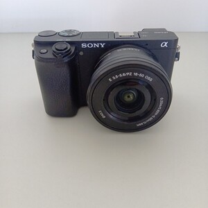 【中古現状品】SONY ソニー α6400 パワーズームレンズキット ブラック lLCE-6400 WW715296 バッテリー無し 動作未確認 本体