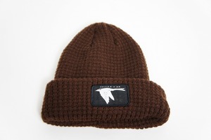 美品 VOLCOM ボルコム ヴォルコム ×K.W KYLE WALKER ニット ビーニー Beanie ニット キャップ 帽子 茶910N