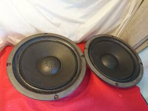 ■ SANSUI / W-107 ■ Pair of Woofer 6.6ohms 30W 25cmウーファー 左右ペア 音出しOK