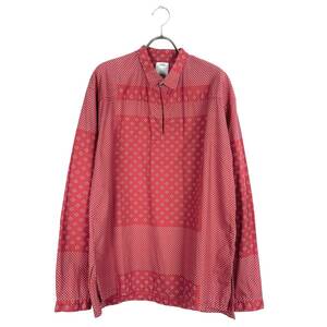 【20%OFF】VISVIM(ビズビム) KERCHIEF DOTS TUNIC SHIRT 14SS (red) 1