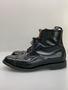 SANDERS◆1595B MILITARY DERBY BOOT/レースアップブーツ/US6.5/BLK/1595B