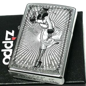 ZIPPO ライター ウィンディガール シルバー レトロ ヴィンテージ ブラック ジッポ ストリートクローム おしゃれ かわいい シンプル