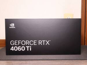 【超美品】NVIDIA GeForce RTX 4060 Ti (8GB) FOUNDERS EDITION【使用時間48H】