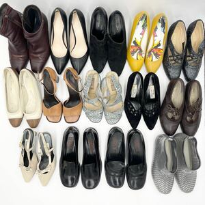 ブランド靴 まとめて 大量 ヒール ショートブーツ パンプス スニーカー 銀座ヨシノヤ COLE HAAN 銀座かねまつ 菊池武男の靴 22㎝ 23㎝