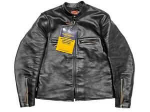 極美品 42 TOYS McCOY McHILL LEATHER D.D.313 SINGLE RIDERS JACKET トイズマッコイ シングルライダースジャケット ホースハイド 馬革