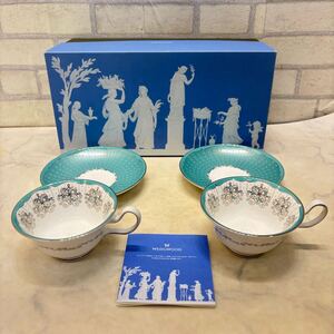 新品 未使用 Wedgwood ペア プシュケ コーヒー カップ ソーサー 2客セット 箱付き ウェッジウッド