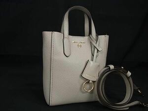 1円 ■極美品■ MICHAEL KORS マイケルコース 32T1G5SC0L レザー 2WAY クロスボディ ハンドバッグ ショルダーバッグ アイボリー系 BK2248