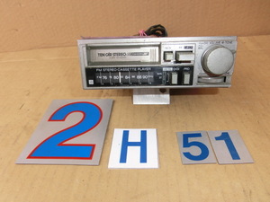 KP-516-2 ☆昭和レトロ・TEN CAR STEREO FM STEREO CASSETTE PLAYER　CM-6330SD1