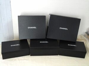 シャネル CHANEL 空箱 5点セット 空き箱 保存箱 靴箱 ボックス 布袋 靴袋 巾着袋 リボン 【中古】YN11041TUD【送料無料／匿名配送】