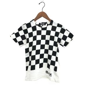 ◆BLACK COMME des GARCONS ブラックコムデギャルソン 半袖Tシャツ サイズ:XS◆1C-T012 ブラック/ホワイト 綿100% レディース トップス