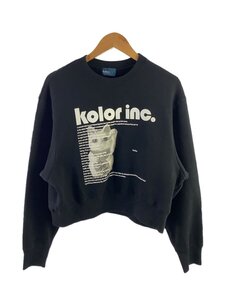 kolor◆スウェット/3/コットン/BLK/23WCL-T06206