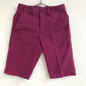 送料無料【未使用品】ゴルフ メンズ ハーフパンツ【 クロス 】 W28　CROSS SPORTS WEAR　Cross Andre Pants パープルワイン　紫