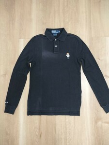 【POLO Ralph Lauren】ラルフローレン　ポロベア　鹿の子ポロシャツ　長袖　カスタムフィット　サイズ表記XS　送料無料