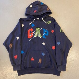 ☆GAP ギャップ☆Re-Issue by Sean Wotherspoon 刺しゅうワッペン GAPアーチロゴパーカー ダメージ フーディー arch logo hoodie