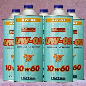 【送料無料】NUTEC UW-02 10w60「究極のハイパフォーマンスエンジンオイル」5 L