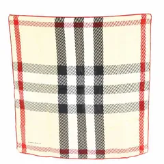 バーバリー BURBERRY ノバチェック スカーフ ベージュ 黒 ブラック 赤 レッド /AN14 ■OF