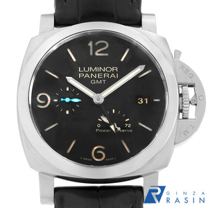 パネライ ルミノール 1950 3デイズ GMT パワーリザーブ オートマティック アッチャイオ PAM01321 X番 中古 メンズ 腕時計