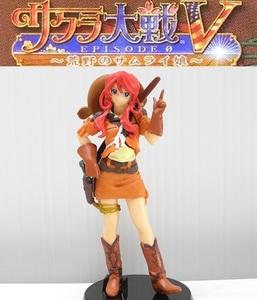 セガ/バンダイ PS2ソフト特典 サクラ大戦V EPISODE 0 荒野のサムライ娘「ジェミニ・サンライズ」フィギュアのみ ※開封品、箱無し