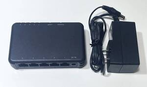 動作確認済 バッファロー 5ポート スイッチングハブ LSW6-GT-5EPL ACアダプタ付 ファンレス BUFFALO