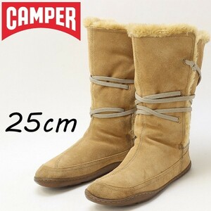 ◆CAMPER カンペール レースアップ ムートン ブーツ ベージュ 39