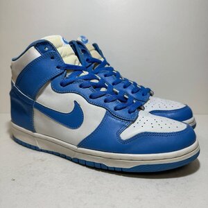 27.5cm NIKE DUNK HIGH LE 630335-144 ナイキ ダンク ハイ ホワイト/カロライナブルー メンズ スニーカー NK H1000679