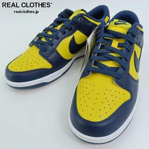 【未使用】NIKE/ナイキ DUNK LOW RETRO MICHIGAN ダンク ロー レトロ ミシガン DD1391-700/28 /080